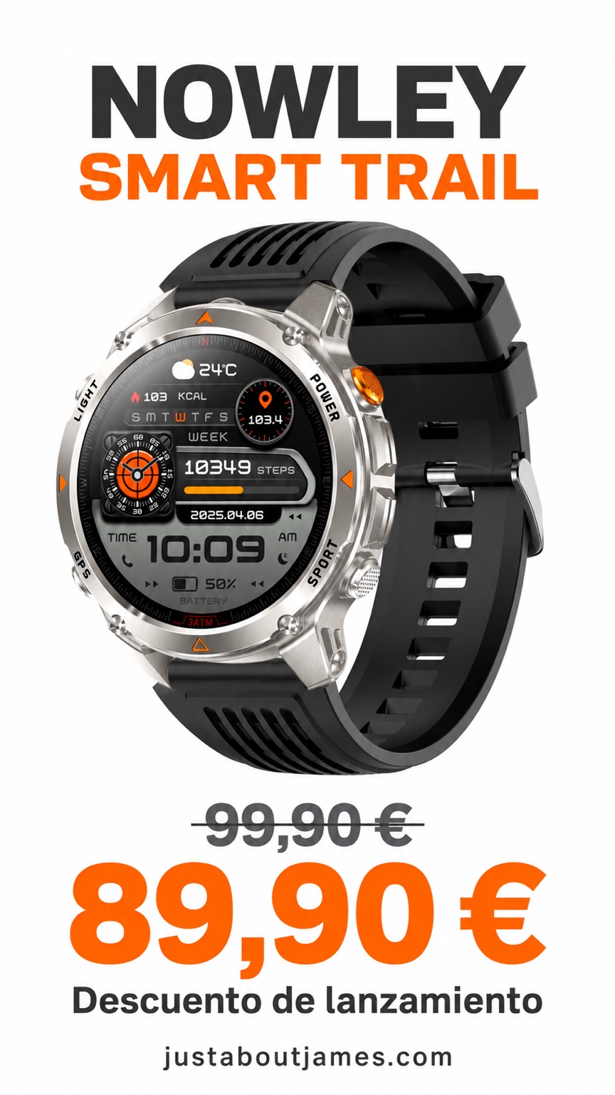 Nowley Smart Trail: de 99,90 € a 89,90 €. Descuento de lanzamiento.