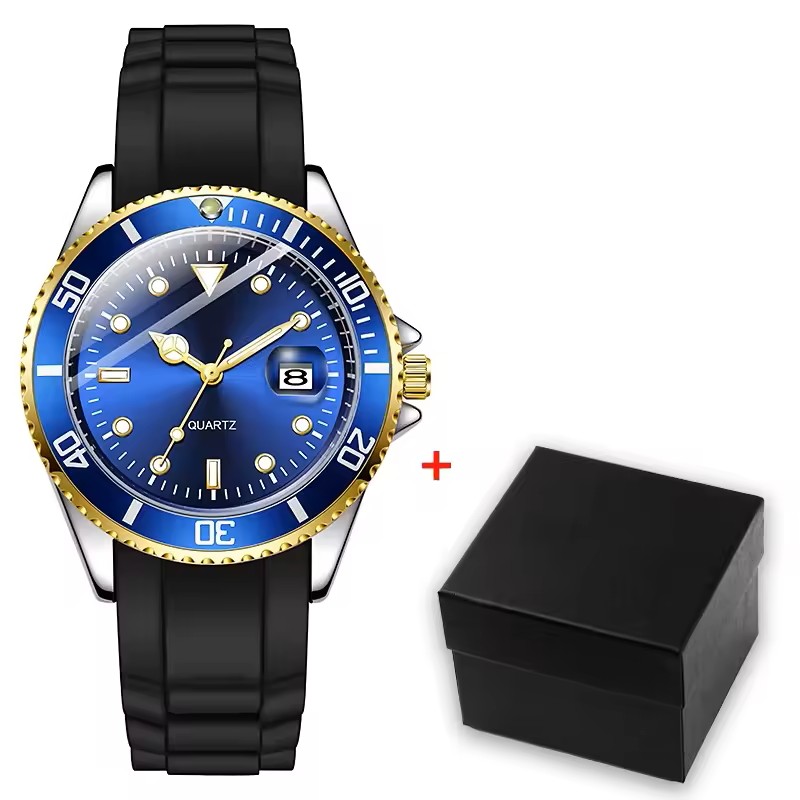[WALLAPOP-1274199065] TPW · estilo diver azul con silicona 40 mm
