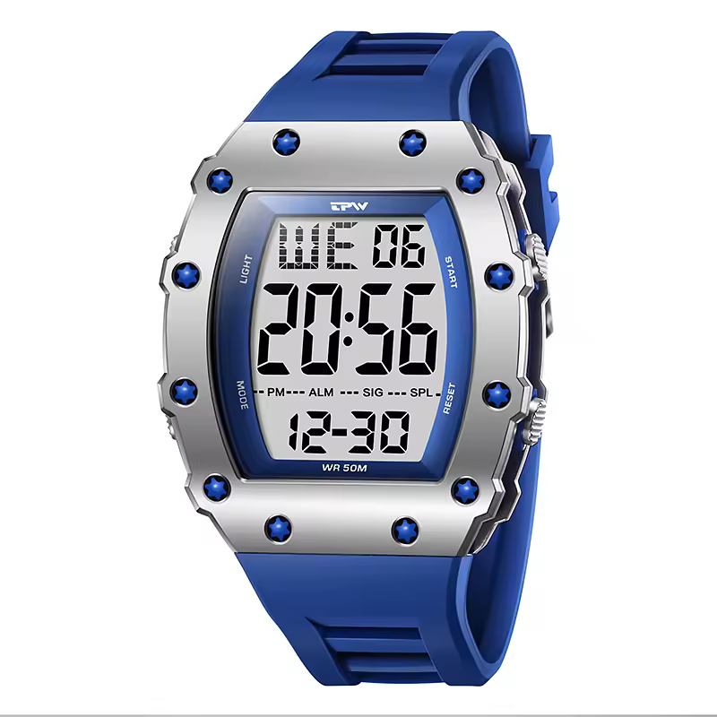 [WALLAPOP-1309592850] Reloj Digital Azul Marino WR50M