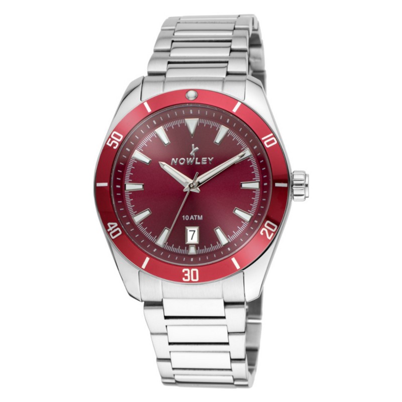 [NOWLEY-8-7183-0-3] Nowley 8-7183-0-3 · acero y esfera burdeos 42 mm