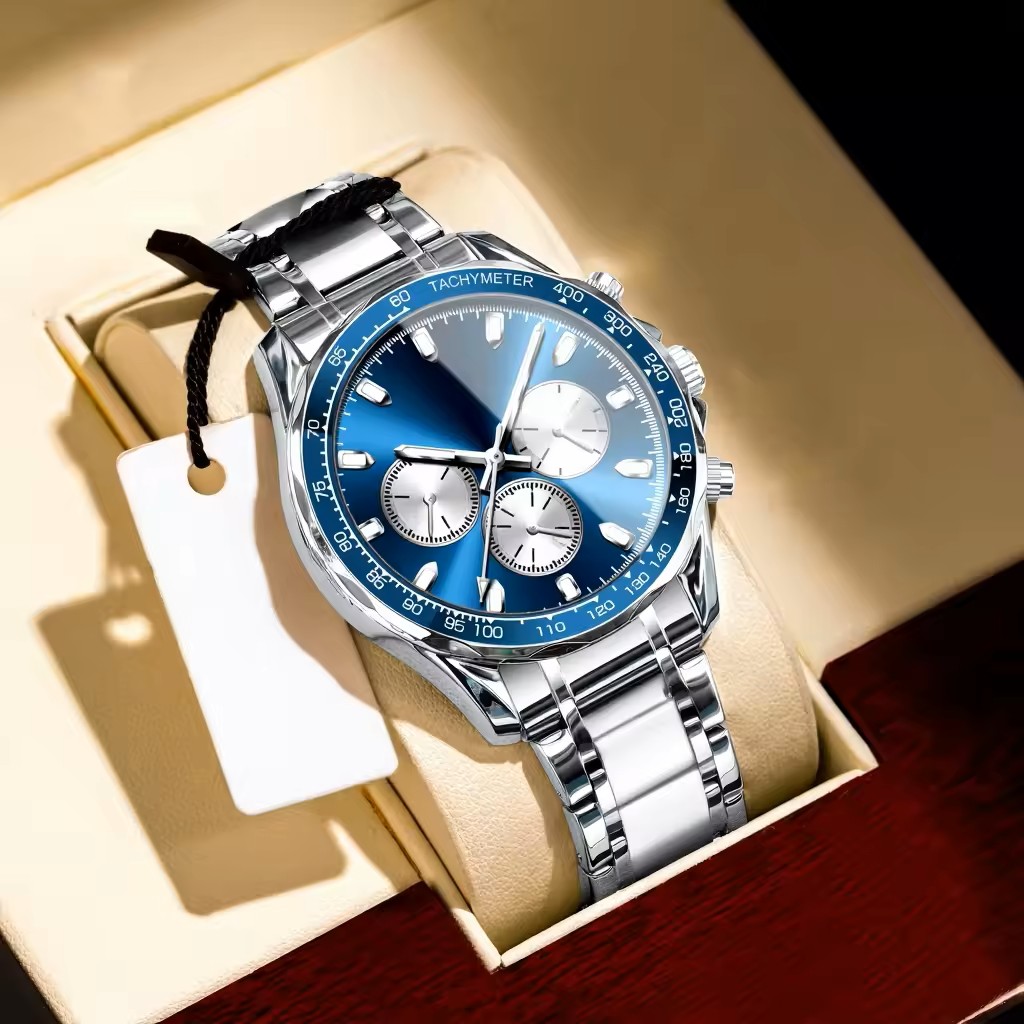 [WALLAPOP-1284390320] Poedagar 815 · azul y plateado 44 mm