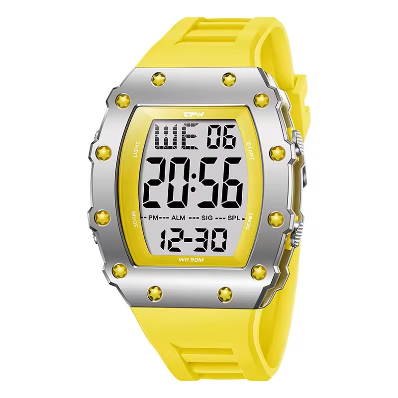 [WALLAPOP-1315577119] TPW K9058 · reloj digital deportivo amarillo WR50M