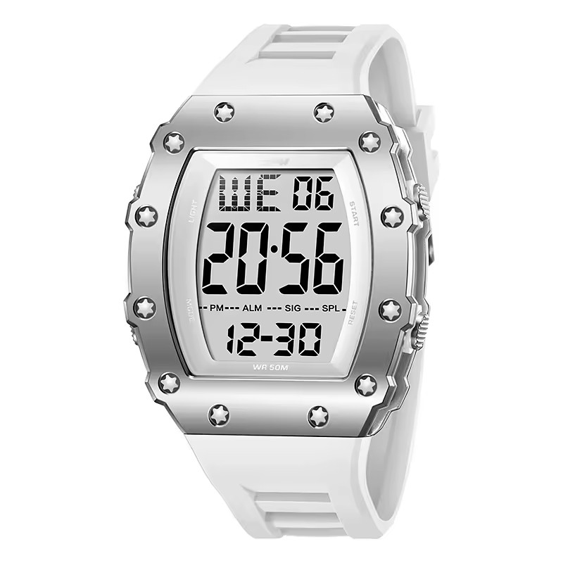 [WALLAPOP-1315575031] TPW K9058 · reloj digital deportivo blanco WR50M