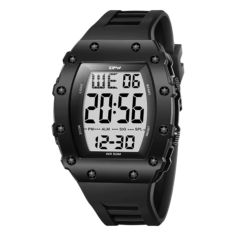 [WALLAPOP-1315567927] TPW K9058 · reloj digital deportivo negro WR50M