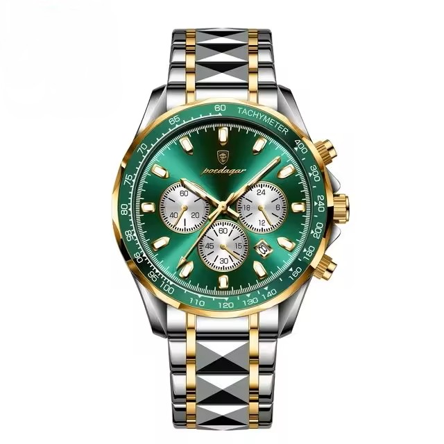 [WALLAPOP-1284399482] Poedagar 815 · verde y bicolor 44 mm