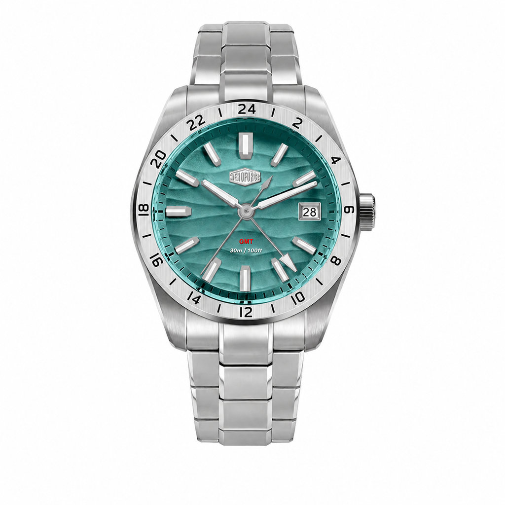[WALLAPOP-1279207019] HeroForce HF5056 GMT · Blue Cyan 42 mm