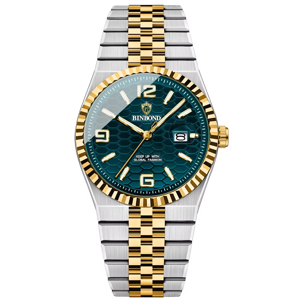 [WALLAPOP-1306712595] Binbond · verde petróleo y bicolor 40 mm