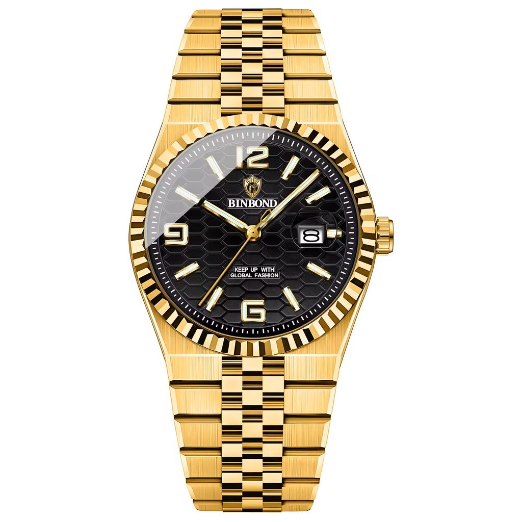 [WALLAPOP-1302405932] Binbond · negro y dorado 40 mm